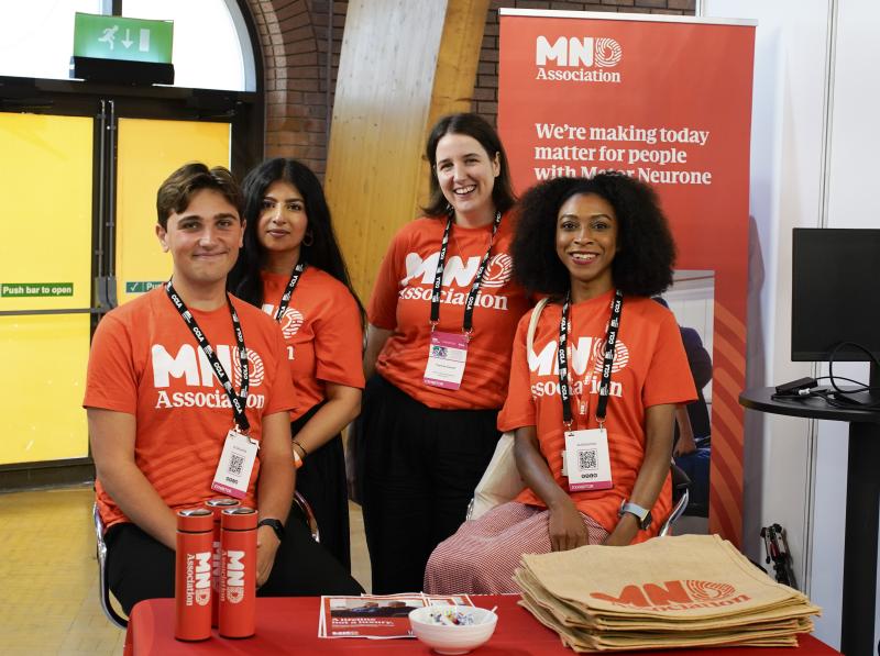 Campaigns team at a conference stand